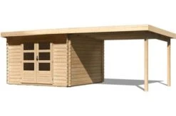 KARIBU Gartenhaus Bastrup 3, Fichtenholz 28 Mm