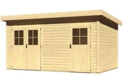 KARIBU Gartenhaus Mattrup, Fichtenholz 28 Mm, Flachdach