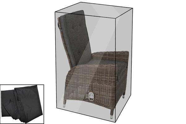 OUTFLEXX Premium Abdeckhaube, Für Dining Sessel, Z.B. 18368, Schwarz, 58 X 68 X 63/109 Cm, Wasserbeständig 3 OUTFLEXX Premium Abdeckhaube, Für Dining Sessel, Z.B. 18368, Schwarz, 58 X 68 X 63/109 Cm, Wasserbeständig