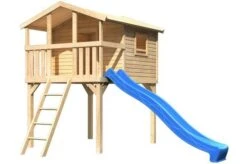 KARIBU Stelzenhaus Benjamin, Fichtenholz Ca. 19 Mm, Satteldach