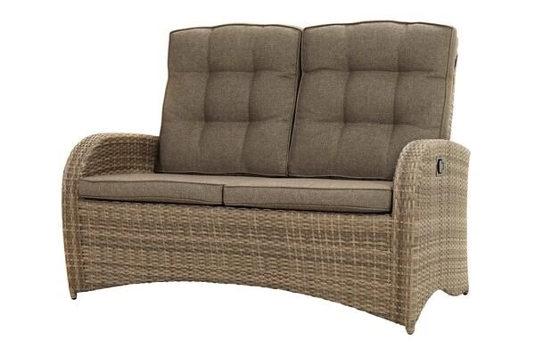 Ploß Rabida Comfort Dining / Lounge 2-Sitzer Sofa, Champagner-meliert, Polyrattan, 148x85x112 Cm, Verstellbar 3 Ploß Rabida Comfort Dining / Lounge 2-Sitzer Sofa, Champagner-meliert, Polyrattan, 148x85x112 Cm, Verstellbar