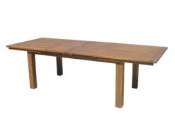 Bestseller 15 OUTFLEXX Esstisch, Natur, FSC-Akazienholz, 180/220/260x100cm, Oil Finished, Zweifacher Synchronauszug