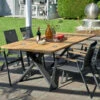HARTMAN Xanadu / Aruba Set, Xerix/anthrazit, Alu/Teakholz, 6 Stapelsessel, Teakarmlehnen, 220x100cm 2 HARTMAN Xanadu / Aruba Set, Xerix/anthrazit, Alu/Teakholz, 6 Stapelsessel, Teakarmlehnen, 220x100cm -Kettler Verkaufs-Shop 1 21171.jpg
