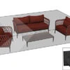 OUTFLEXX Premium Abdeckhaube Für Lounge, Z.B. 21020/ 20313, 375x200x70cm, Wasserbeständig, Schwarz -Kettler Verkaufs-Shop 1 21470.jpg