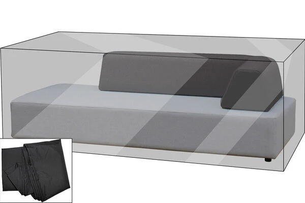 OUTFLEXX Premium Abdeckhaube Für Lounge-Element, Z.B. Maui Lounge, 107x212x65cm, Wasserbeständig, Schwarz 3 OUTFLEXX Premium Abdeckhaube Für Lounge-Element, Z.B. Maui Lounge, 107x212x65cm, Wasserbeständig, Schwarz