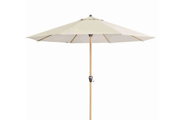 DOPPLER Alu Wood Mittelstockschirm, Natur, Alu/Polyester, 350cm, Mit Kurbel, Holzoptik 3 DOPPLER Alu Wood Mittelstockschirm, Natur, Alu/Polyester, 350cm, Mit Kurbel, Holzoptik