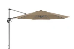 DOPPLER Active Pendelschirm, Greige, Alu/Polyester, 370cmx210 Cm, Mit Kurbel, 360°-drehbar
