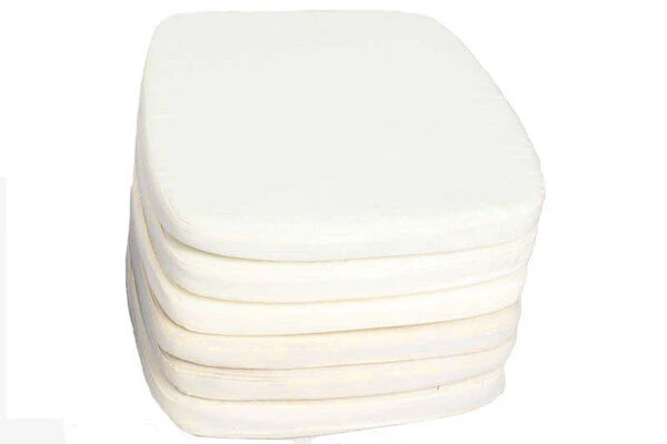 OUTFLEXX 6er-Set Sitzkissen Für Esstischgarnituren, Creme-weiß, Wasserabweisend 3 OUTFLEXX 6er-Set Sitzkissen Für Esstischgarnituren, Creme-weiß, Wasserabweisend