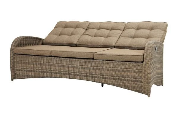 Ploß Rabida Comfort Dining / Lounge 3-Sitzer Sofa, Champagner-meliert, Polyrattan, 210x85x112 Cm, Verstellbar 22 Ploß Rabida Comfort Dining / Lounge 3-Sitzer Sofa, Champagner-meliert, Polyrattan, 210x85x112 Cm, Verstellbar – Bild 20