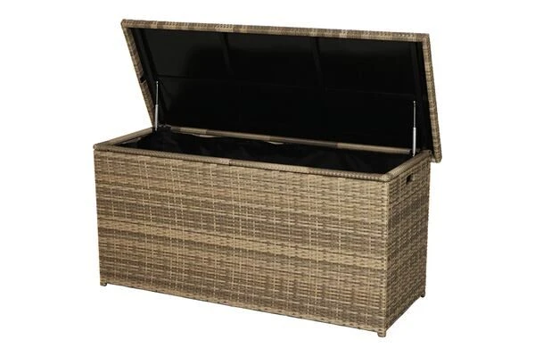 Ploß Rabida Kissenbox, Champagner-meliert, Polyrattan, 145x58x73 Cm, Inkl. Inlay 22 Ploß Rabida Kissenbox, Champagner-meliert, Polyrattan, 145x58x73 Cm, Inkl. Inlay – Bild 20