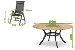 HARTMAN Provence / Alice Sitzgruppe, Xerix/schwarz, Alu/Teakholz, 4x4 Textilen, 5 Multipos, Ø150cm, Inkl. Eiskühler -Kettler Verkaufs-Shop 21189 05.jpg