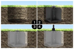 OUTFLEXX Bodenanker XXL Für Ampelschirme, Anthrazit, Pulverbesch. Stahl, 50x50x63 Cm, Zum Einbetonieren -Kettler Verkaufs-Shop 21594 02.jpg