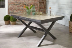Ploß Louvra Auszugs-Dining-Tisch, Anthrazit/Holzoptik, Alu/Keramik, 160/210x100,5cm, Tischplatte Aus Keramikfliesen -Kettler Verkaufs-Shop 21629 1.jpg