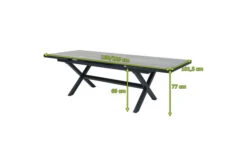 Ploß Louvra Auszugs-Dining-Tisch, Anthrazit/Holzoptik, Alu/Keramik, 160/210x100,5cm, Tischplatte Aus Keramikfliesen -Kettler Verkaufs-Shop 21629 5.jpg