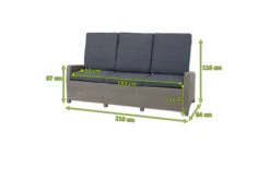 Ploß Vigo Comfort 3-Sitzer Speise-/Lounge-Sofa, Stahlgrau-meliert, Polyrattan, 210x84x110cm, Verstellbar -Kettler Verkaufs-Shop 21633 5.jpg