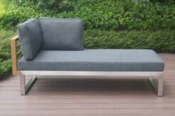 OUTFLEXX Lounger, Natur / Grau, FSC-Teak / Edelstahl / Olefin, 165x74x64 Cm, Armlehne Beidseitig Montierbar -Kettler Verkaufs-Shop 21652 3.JPG