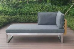 OUTFLEXX Lounger, Natur / Grau, FSC-Teak / Edelstahl / Olefin, 165x74x64 Cm, Armlehne Beidseitig Montierbar -Kettler Verkaufs-Shop 21652 6.JPG