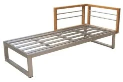 OUTFLEXX Lounger, Natur / Grau, FSC-Teak / Edelstahl / Olefin, 165x74x64 Cm, Armlehne Beidseitig Montierbar -Kettler Verkaufs-Shop 21652 7.JPG