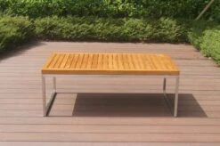 OUTFLEXX Kaffeetisch, Natur, FSC-Teak / Edelstahl, 110x60x40 Cm -Kettler Verkaufs-Shop 21655 2.JPG
