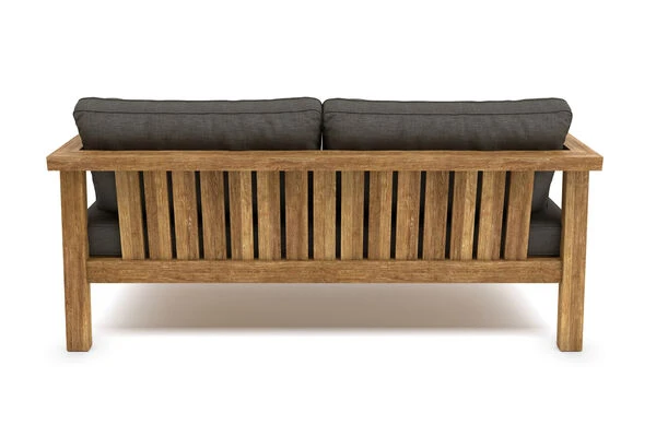 OUTFLEXX Hamim 2-Sitzer, Natur/grau, Teak/Olefin, 190 X 80 X 60 Cm, Recycled Teak 6 OUTFLEXX Hamim 2-Sitzer, Natur/grau, Teak/Olefin, 190 X 80 X 60 Cm, Recycled Teak – Bild 4