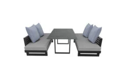 STERN Holly Dining-Bank/Liege, Anthrazit, Aluminium, 216x80x73 Cm, Inkl. Polster Grau Meliert -Kettler Verkaufs-Shop 21890 6.jpg