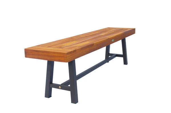 OUTFLEXX Bank, Natur/schwarz, Akazie, 160 X 36,5 X 45 Cm 4 OUTFLEXX Bank, Natur/schwarz, Akazie, 160 X 36,5 X 45 Cm – Bild 2