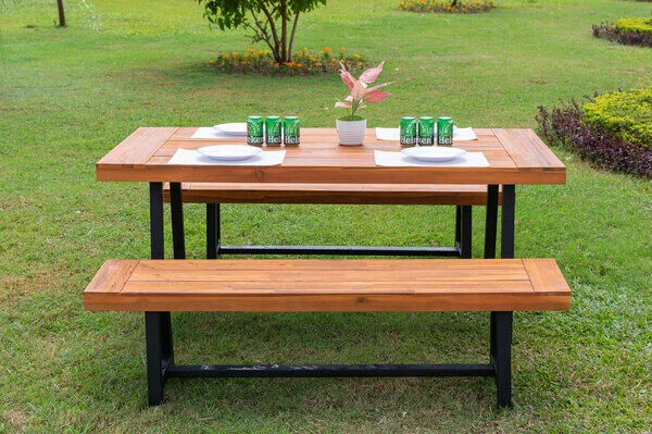 OUTFLEXX Sitzgruppe, Natur, Akazie, Tisch 172,5 X 90 Cm, 6 Personen 13 OUTFLEXX Sitzgruppe, Natur, Akazie, Tisch 172,5 X 90 Cm, 6 Personen – Bild 11