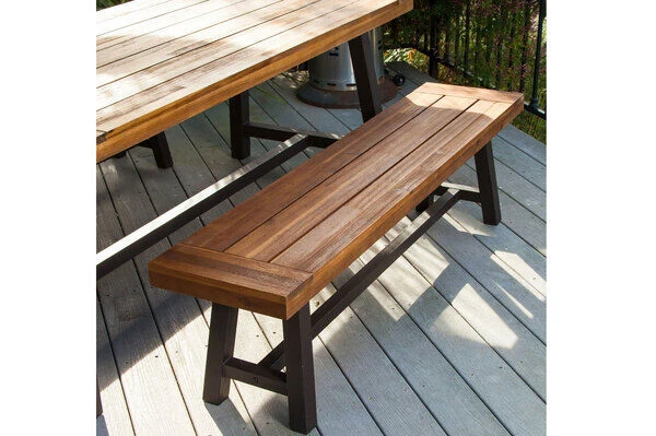 OUTFLEXX Sitzgruppe, Natur, Akazie, Tisch 172,5 X 90 Cm, 6 Personen 5 OUTFLEXX Sitzgruppe, Natur, Akazie, Tisch 172,5 X 90 Cm, 6 Personen – Bild 3