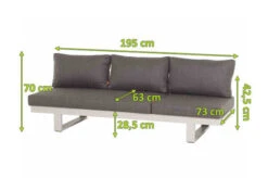 SIENA GARDEN Avenia Dining-Bank/Liege, Matt Weiß-grau/stone Grey, Aluminium, 73x195x70 Cm, Inkl. Sitz-und Rückenkissen -Kettler Verkaufs-Shop 21999 5.jpg