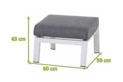 SIENA GARDEN Valencia Loungehocker, Matt Weiß-grau/stone Grey, Alu/Ranotex®-Gewebe, 59x60x43 Cm -Kettler Verkaufs-Shop 22008 5.jpg