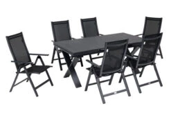 OUTFLEXX Esstischgarnitur, OUTFLEXX® Anthrazit Matt, Alu / Spraystone / Textil, Tisch 180/280x100cm, 6 Multipositionssessel -Kettler Verkaufs-Shop 22133 19.jpg