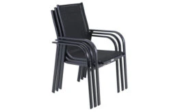 OUTFLEXX Esstischgarnitur, OUTFLEXX® Anthrazit Matt, Alu / Teak / Textil, Tisch 150/210x90cm, 4 Sessel, Stapelbar -Kettler Verkaufs-Shop 22182 13.jpg