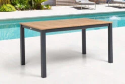 OUTFLEXX Esstischgarnitur, OUTFLEXX® Anthrazit Matt, Alu / Teak / Textil, Tisch 150/210x90cm, 4 Sessel, Stapelbar -Kettler Verkaufs-Shop 22182 4.jpg