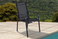 OUTFLEXX Esstischgarnitur, OUTFLEXX® Anthrazit Matt, Alu / Teak / Textil, Tisch 180/240x100cm, 8 Sessel, Stapelbar -Kettler Verkaufs-Shop 22198 3.jpg