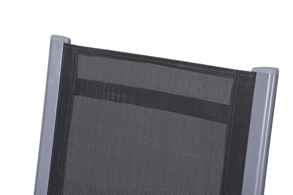 OUTFLEXX Esstischgarnitur, Silber, Alu / Keramik / Textil, Tisch 180/280x100cm, 4 Stapelsessel, 2 Multipo 21 OUTFLEXX Esstischgarnitur, Silber, Alu / Keramik / Textil, Tisch 180/280x100cm, 4 Stapelsessel, 2 Multipo – Bild 19