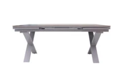 OUTFLEXX Esstischgarnitur, Silber, Alu / HPL / Textil, Tisch 180/280x100cm, 4 Stapelsessel, 2 Multipo -Kettler Verkaufs-Shop 22226 12.jpg