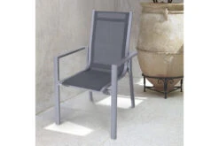 OUTFLEXX Esstischgarnitur, Silber, Alu / HPL / Textil, Tisch 180/280x100cm, 4 Stapelsessel, 2 Multipo -Kettler Verkaufs-Shop 22226 6.jpg