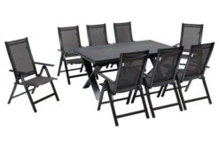 OUTFLEXX Esstischgarnitur, Anthrazit, Alu / Keramik / Textil, 180/280x100cm, 8 Multipositionssessel -Kettler Verkaufs-Shop 22230 2.jpg