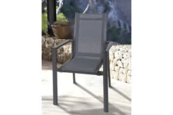 OUTFLEXX Esstischgarnitur, Anthrazit, Alu / Keramik / Textil, 180/280x100cm, 8 Stapelsessel -Kettler Verkaufs-Shop 22233 3.jpg