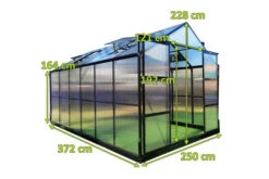 OUTFLEXX Gewächshaus, Schwarz, Alu/Polycarbonat, 372x250x228cm, Pulverbeschichtet 17 OUTFLEXX Gewächshaus, Schwarz, Alu/Polycarbonat, 372x250x228cm, Pulverbeschichtet -Kettler Verkaufs-Shop 22279 mass.jpg