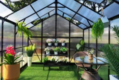 OUTFLEXX Gewächshaus, Schwarz, Alu/Polycarbonat, 494x250x228cm, Pulverbeschichtet 21 OUTFLEXX Gewächshaus, Schwarz, Alu/Polycarbonat, 494x250x228cm, Pulverbeschichtet -Kettler Verkaufs-Shop 22281 9.jpg