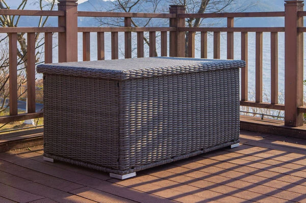 OUTFLEXX Kissenbox M, Grau, Polyrattan, 144x92x70cm 4 OUTFLEXX Kissenbox M, Grau, Polyrattan, 144x92x70cm – Bild 2