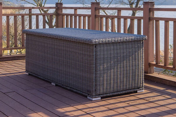 OUTFLEXX Kissenbox L, Grau, Polyrattan, 204x94x75cm 4 OUTFLEXX Kissenbox L, Grau, Polyrattan, 204x94x75cm – Bild 2