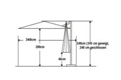 Schneider® SCHNEIDER Rhodos Junior Ampelschirm, Rot, 270x270 Cm, Quadratisch -Kettler Verkaufs-Shop 22314 5.jpg