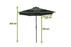 OUTFLEXX Mittelstockschirm, Anthrazit, Aluminium, Ø 270 Cm, Rund -Kettler Verkaufs-Shop 22323 3.jpg