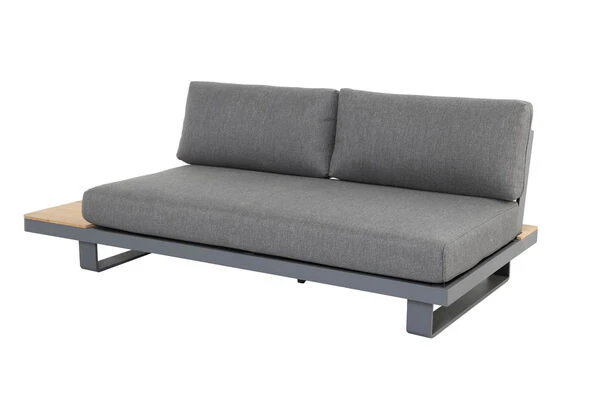 OUTFLEXX Ecklounge, Grau, Alu/Akazie Im Teak Look, 5 Personen, Inkl. Polster In Grau, Tisch 130x95 Cm 20 OUTFLEXX Ecklounge, Grau, Alu/Akazie Im Teak Look, 5 Personen, Inkl. Polster In Grau, Tisch 130x95 Cm – Bild 18