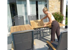 HARTMAN Silencio / Alice Sitzgruppe, Xerix/natur, Alu/Teak, 4x4 Textilen, 6 Dining Sessel, 160/220x90cm, FSC-Teak Armlehnen -Kettler Verkaufs-Shop 22443 8 2.jpg 2