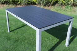 VILLANA Esstischgarnitur, Silber/schwarz, Alu/Holzimitat/Textil, Tisch 150x90cm, 2 Multipo, 4 Stapelsessel 34 VILLANA Esstischgarnitur, Silber/schwarz, Alu/Holzimitat/Textil, Tisch 150x90cm, 2 Multipo, 4 Stapelsessel -Kettler Verkaufs-Shop 22570 13.jpg