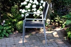 VILLANA Esstischgarnitur, Silber/schwarz, Alu/Holzimitat/Textil, Tisch 150x90cm, 2 Multipo, 4 Stapelsessel 37 VILLANA Esstischgarnitur, Silber/schwarz, Alu/Holzimitat/Textil, Tisch 150x90cm, 2 Multipo, 4 Stapelsessel -Kettler Verkaufs-Shop 22570 16.jpg