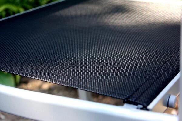 VILLANA Esstischgarnitur, Silber/schwarz, Alu/Holzimitat/Textil, Tisch 150x90cm, 2 Multipo, 4 Stapelsessel 20 VILLANA Esstischgarnitur, Silber/schwarz, Alu/Holzimitat/Textil, Tisch 150x90cm, 2 Multipo, 4 Stapelsessel – Bild 18